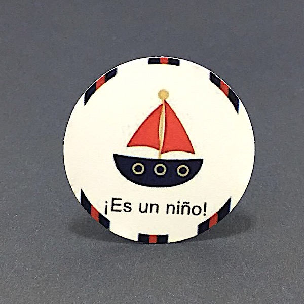 Etiqueta barco boy 4cm / Boy Boat Label 4 mod. 25