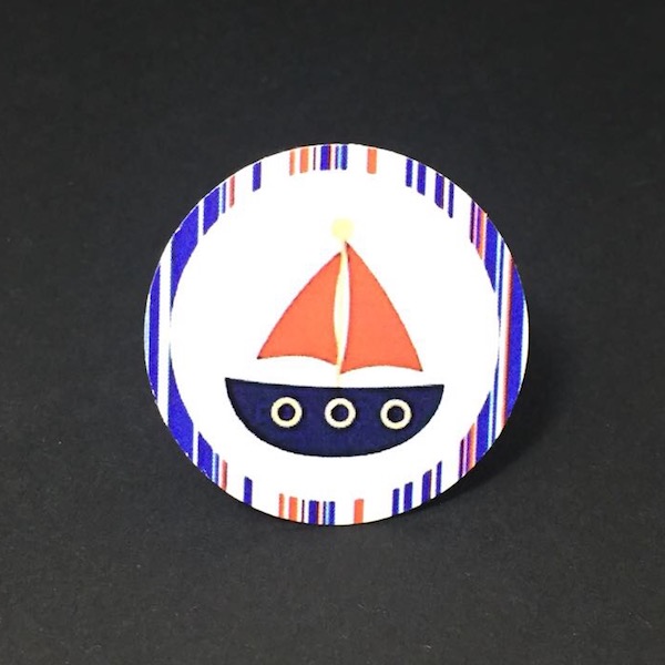 Etiqueta barco boy 4cm / Boy Boat Label 4 mod. 25