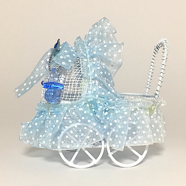 Carrito de encaje azul