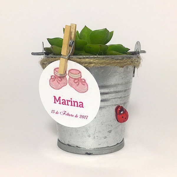 Cubo Rural Mariquita / Country Tub Ladybug